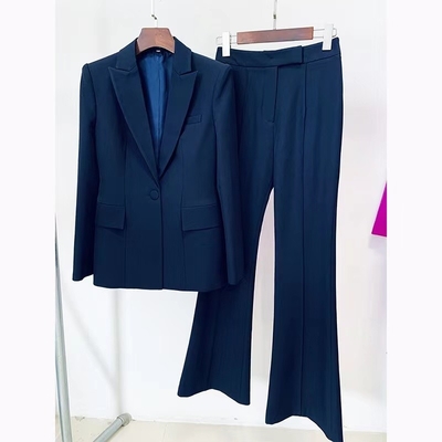 7 Days Fast Sampling SR2218 Kimshein Women's Fancy Blazer and Pants Suit Bright Colored Two-Piece Set with Latest Design