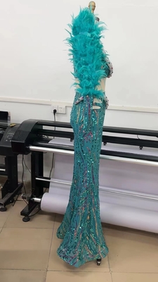 Elegant ED2504 Women's Fashion Dress for Evening Party Pure Color Weaving Method Formal Dress