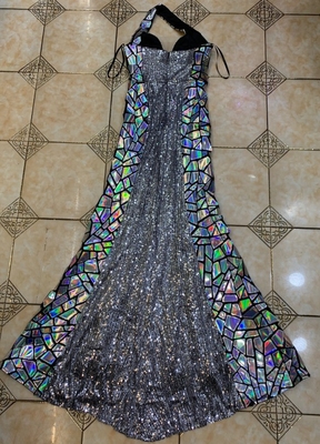 ED2507 Elegant and Stylish One-Shoulder Sleeveless Maxi Sequin Dress for Women Shimmering Long Evening Gown