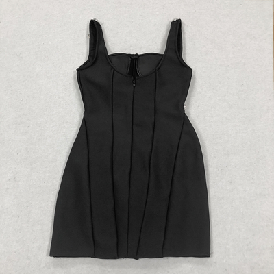Supports Intelligent Tracking SB3020 Luxurious Women's Fashion Mini Dress with Beaded Pearl Accessories and Bandage Design