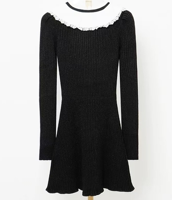 Kimshein Women's Knit Dress Fashion Sexy Party Mini Dress with No Decorations in Polyester/Spandex