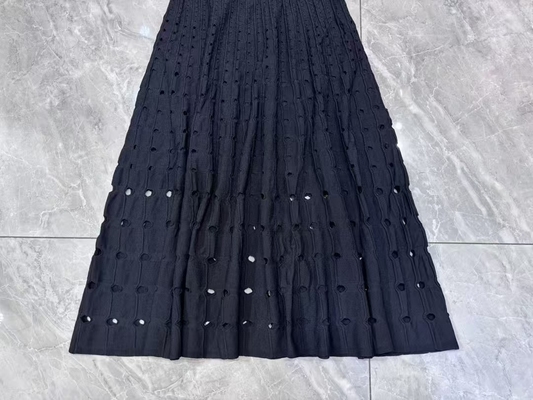 100 Women's White Sleeveless Maxi Dress for Summer Beach Elegant Knitwear Solid Color Dress
