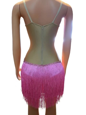 AD2301 Kimshein Handmade Fashion Fringe Elegant Luxury Party Dress for Women in Customizable Fringe Embroidery and Logo