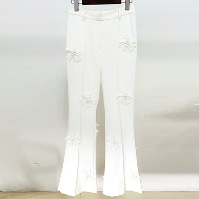 SS2220 Pink Suit Jacket and Pants Set Made of Polyester/Cotton Sexy Tight Bell-Bottom Pants