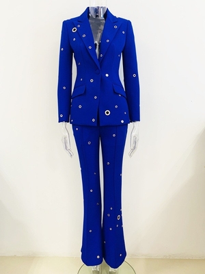 1 Piece/Package SS2219 Women's Plus Size Long Sleeve Elegant Two-Piece Long Suit Luxurious Casual Dress