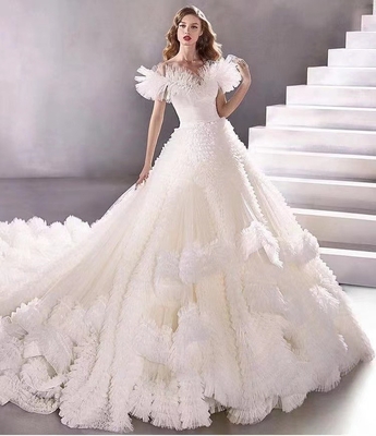 ED2497 Kimshein Fashion Elegant Luxurious Wedding Dress for Women's Elegant Party Evening Braid Method Loom Weaving