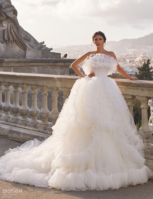 ED2497 Kimshein Fashion Elegant Luxurious Wedding Dress for Women's Elegant Party Evening Braid Method Loom Weaving