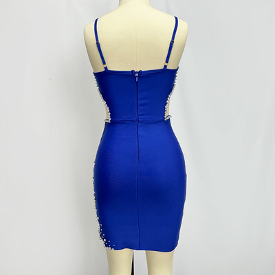 ED2503 Designer Bandage Dress Women's Fashionable Evening Gown with Customized Plush Printing and Breathable Fabric