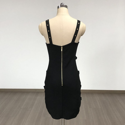 SB3081 Kimshein Fashion Party Wearing Sexy Mesh Dress Elegant Sleeveless Bandage Dress with Built-in Bra and No Sleeves