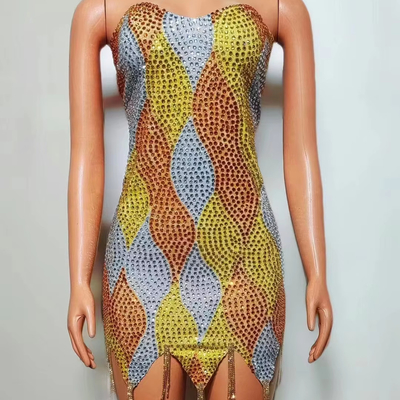 AD2308 Kimshein Strapless Evening Dress for Elegant Women No Built-in Bra Mini Length Sexy Design and Guangdong Origin