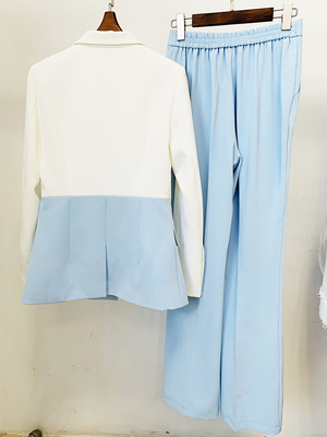 65% Cotton 35% Polyester H3345 Spring/Autumn 2023 Designer Two-Piece Women's Suit Set Luxury Customized Women's Clothing