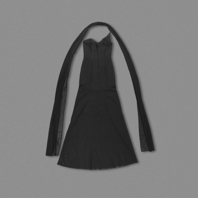 Summer end Sexy Women's Maxi Club Dress Tight Mesh Bandage Long Party Dress Off-shoulder Sleeveless Made in Guangdong