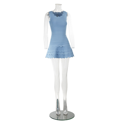 SB3030 Elegant Women Sexy Sleeveless Cocktail Dress Tight Bandage Mini Dress for Your Product Demands