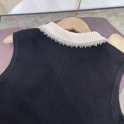 KD2220 Black Knit Dress Elegant and Versatile Knitwear for Sophisticated Women in Hot Weather