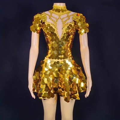 AD2273 Kimshein Fashion Party Birthday Dress Sleeveless Mini Dress with Shimmering Sequins and Tight-fitting Skirt