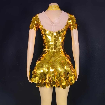 AD2273 Kimshein Fashion Party Birthday Dress Sleeveless Mini Dress with Shimmering Sequins and Tight-fitting Skirt