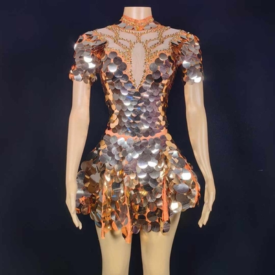 AD2273 Kimshein Fashion Party Birthday Dress Sleeveless Mini Dress with Shimmering Sequins and Tight-fitting Skirt