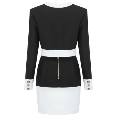 Payment Trade Assurance Paypal Western Union TT Designer Women's Long Sleeve Top and Skirt Set Sexy Two-Piece Suit Collection