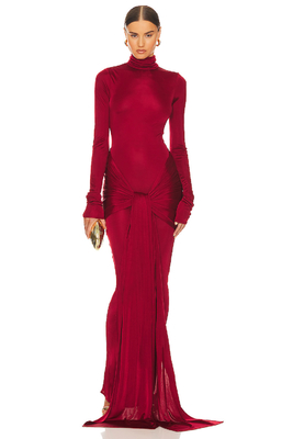 A-Line LS2384 Italian Stretch Satin Dress Elegant Women's Slim Fit Long Evening Gown Ladies Graceful 7 Days Fast Sampling