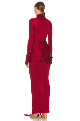 A-Line LS2384 Italian Stretch Satin Dress Elegant Women's Slim Fit Long Evening Gown Ladies Graceful 7 Days Fast Sampling