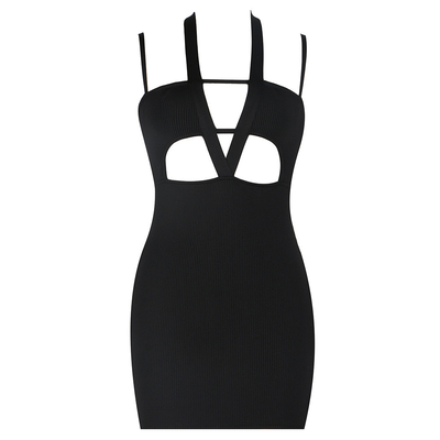 SB2757 Kimshein Fashion Black Mini Dress Tight-Fitting Party Dress for Women's Night Out