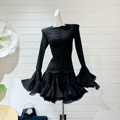 LS2526 Kimshein Fashion Women's Long Sleeve Lovely Cocktail Mini Elegant Dress 7 Days Fast Sampling Wrinkle Resistance