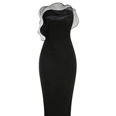 SB3253 Sophisticated and Beautiful Sleeveless Evening Dress for Fashionable Ladies Zipper Closure Strapless Party Gown