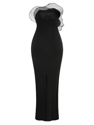 SB3253 Sophisticated and Beautiful Sleeveless Evening Dress for Fashionable Ladies Zipper Closure Strapless Party Gown