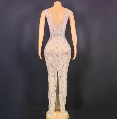 Elegant and Luxurious Ladies' Club Dress for AD2274 Birthday Vintage Sleeveless Sexy Women's Clothing