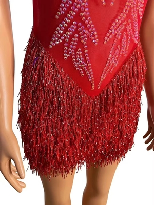 AD2298 Luxury Shiny Diamond Crystal Evening Party Dress Mini Birthday Backless Dress with Beaded Details Glamorous Style