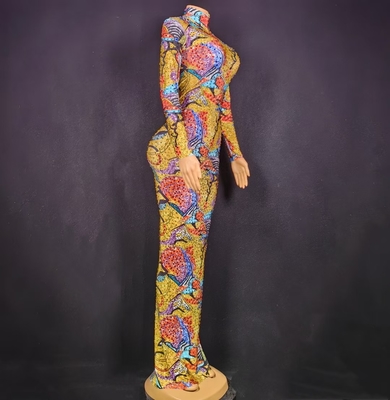 AD2275 Handmade Beaded Women's Ball Gown Featuring Vibrant Water Diamonds and Anti-Wrinkle Material for an Elegant Look