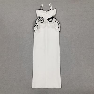 Breathable Bandage Dress for Women Featuring Beautiful Flower Decoration and Design