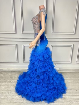 AD2285 Kimshein Long Formal Dress Featuring Intricate Needlework and Crystal Embellishments