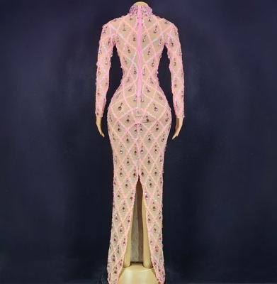 Kimshein AD2290 Long Sleeve Evening Dress Handmade Party Dress Crystal Gown for Women DHL/Fedex/UPS/EMS Shipping 3-7 Days