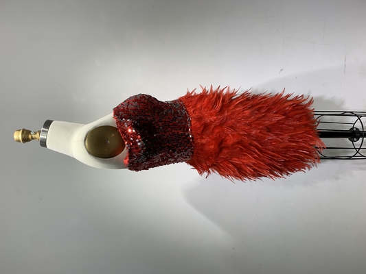 Sequin Mini Feather Glamorous Party Dress ED2388 for Women's Party in Picture Color and Stylish by S-L Kimshein Luxury