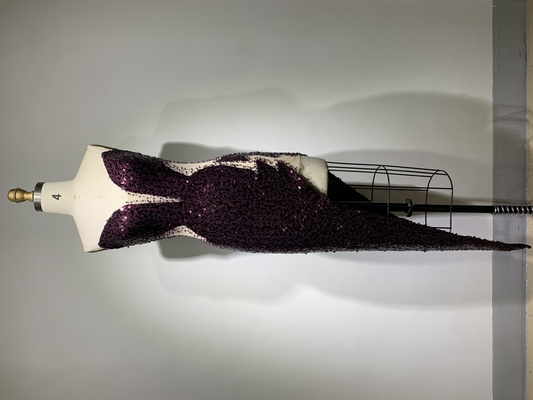 Be the Center of Attention in this Strapless Formal Dress with Shimmering Sequin Embellishments