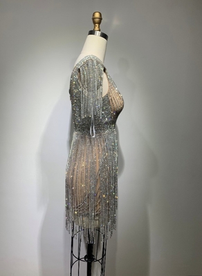 ED2384 Sexy Fish Tail Formal Gown Dress S-L Sizes Luxury Evening Party Women's Rhinestone Sequin Dress Fashion Dress