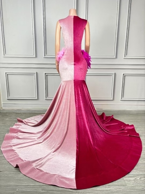 AD2287 Long Party Dress Elegant Crystal Wedding Dress for Women Luxurious Water Diamond Evening Dress