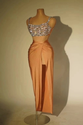 AD2099 Kimshein Fashion Crystal Dress for Women Luxury Two-Piece Set Natural Waistline and Exquisite Embellishments