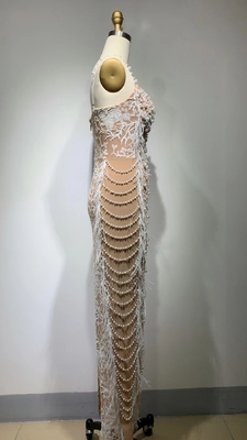 ED2371 Customized Pearl Dress for Women's Royal Ball Gown Elegant and Charming Evening Wear 220g Fabric All Seasons