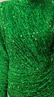 Summer Fashion Party Dress for Women Sexy Short Elegant Long Sleeve High Neck Dress in Green Other Popular Elements