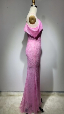 Printed ED2375 Pink Sequin Dress for Women's Party Evening Dress Elegant Club Shiny Fashion from Partywear