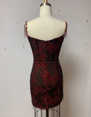 ED2374 Crystal Rhinestone Dress for Women Party Sequin Evening Dress Sexy Formal Dress FEDEX Shipping Worldwide Shipping