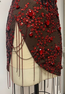 ED2374 Crystal Rhinestone Dress for Women Party Sequin Evening Dress Sexy Formal Dress FEDEX Shipping Worldwide Shipping