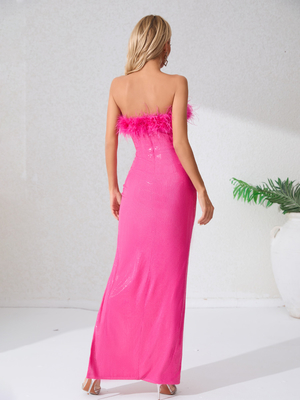SB2257 Women's Party Dress Luxurious Fabric and Sparkling Sequins Create an Elegant Sleeveless Evening Gown for a Glamorous Look