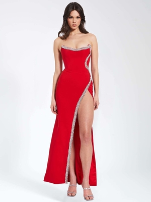 Luxury and Breathable Women's Crystal Dress for Special Occasions by SB2889 Kimshein