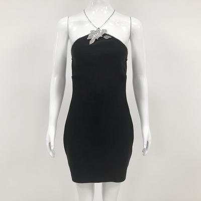 S-L Crystal Beaded Cocktail Dress Fast Shipping SB2948 Custom Design Sleeveless Bandage Dress for Women's Party Evening Dress