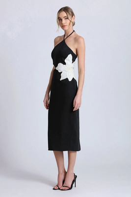 SB2945 Classic Backless Halter Sleeveless Bandage Maxi Dress Sexy Slim Fit Hip Long Dress Party Evening Dress for Women