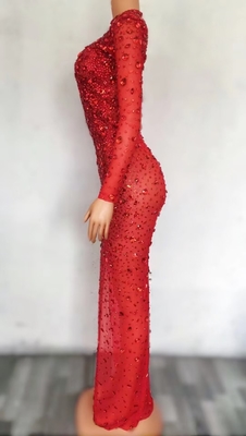 Diamond Embellishments AD1500 Handmade Luxury Ball Gown Dress with Natural Waistline and Women's Formal Evening Dress