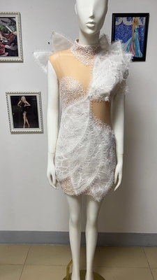 ED2358 Made Sleeveless Party Shiny Luxury Lace Short Sexy Dress for Women Fast Sample and Intelligent Tracking Support